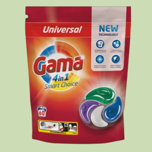 Pesukapslid Universaal 4in1 Gama 60tk